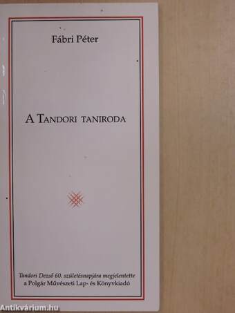 A Tandori taniroda