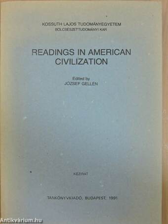 Readings in american civilization