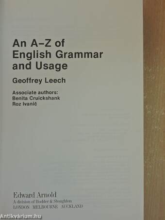 An A-Z of English Grammar and Usage