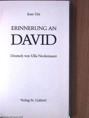 Erinnerung an David