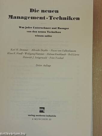 Die neuen Management-Techniken