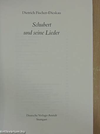 Schubert und seine Lieder