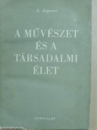 A művészet és a társadalmi élet