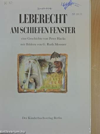 Leberecht am schiefen fenster