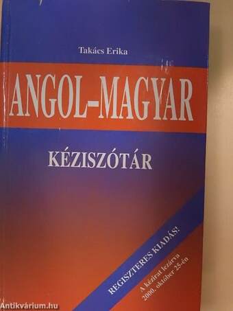 Angol-magyar kéziszótár