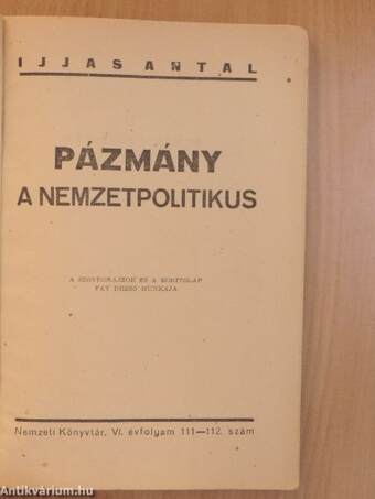 Pázmány a nemzetpolitikus