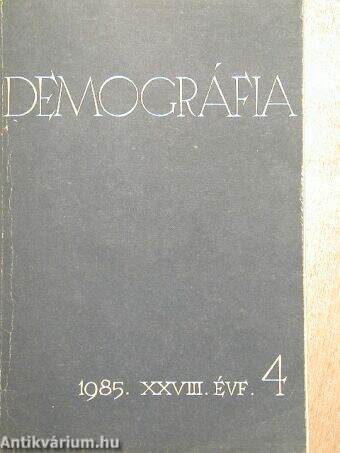 Demográfia 1985/4.