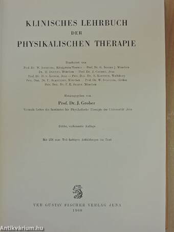 Klinisches Lehrbuch der Physikalischen Therapie