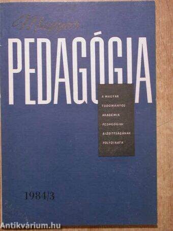 Magyar Pedagógia 1984/3.