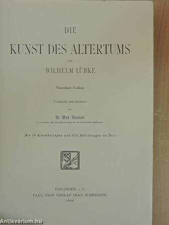 Die Kunst des Altertums