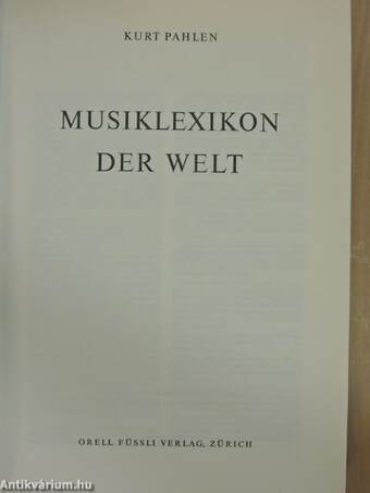 Musiklexikon der Welt