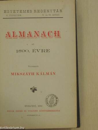 Almanach az 1890. évre