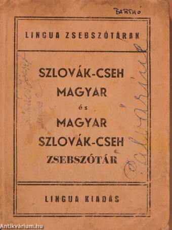 Szlovák-cseh-magyar és magyar-szlovák-cseh zsebszótár I-II.