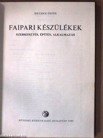 Faipari készülékek