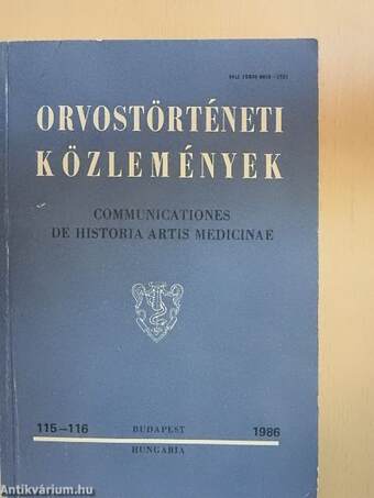 Orvostörténeti közlemények 115-116.