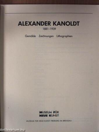 Alexander Kanoldt 1881-1939