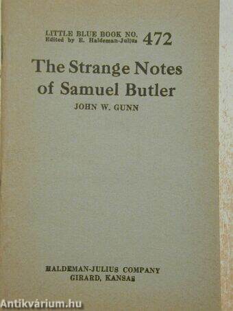 The Strange Notes of Samuel Butler