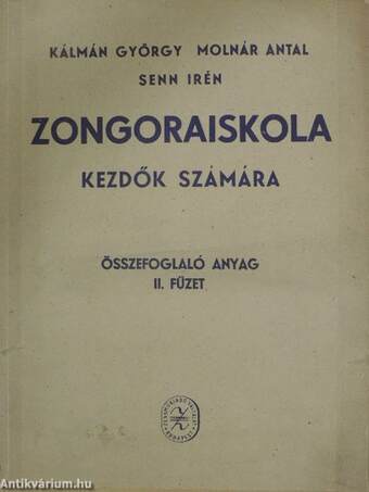 Zongoraiskola kezdők számára II.