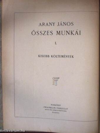 Arany János kisebb költeményei/Arany János elbeszélő költeményei