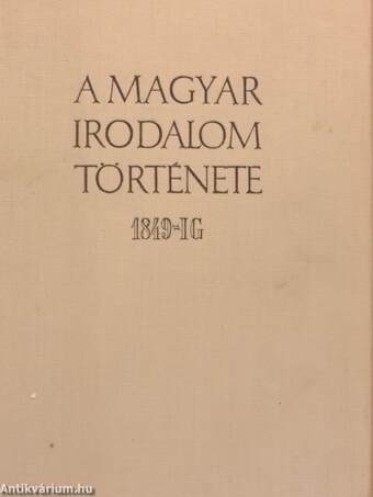 A magyar irodalom története 1849-ig