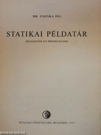 Statikai példatár