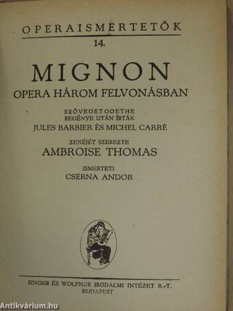 Thomas: Mignon