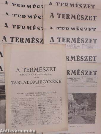 A Természet 1942. január-december