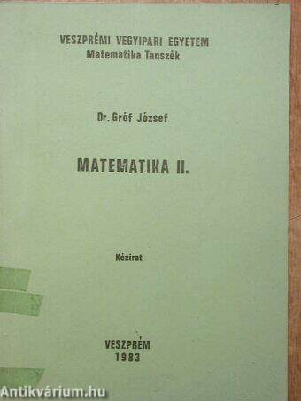 Matematika II.