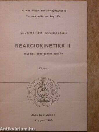 Reakciókinetika II.