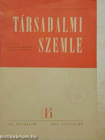 Társadalmi Szemle 1954. június