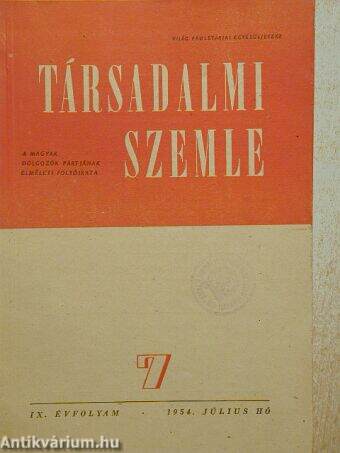 Társadalmi Szemle 1954. július