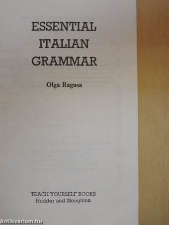 Essential Italian Grammar