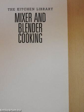 Mixer and Blender Cooking