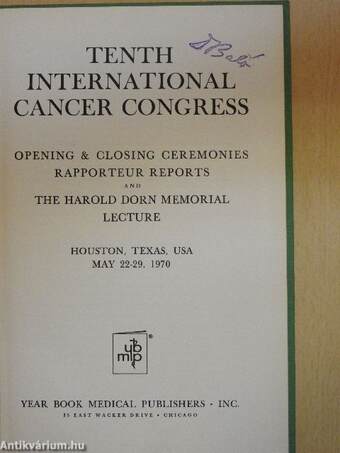 Tenth International Cancer Congress