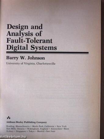 Design and Analysis of Fault-Tolerant Digital Systems