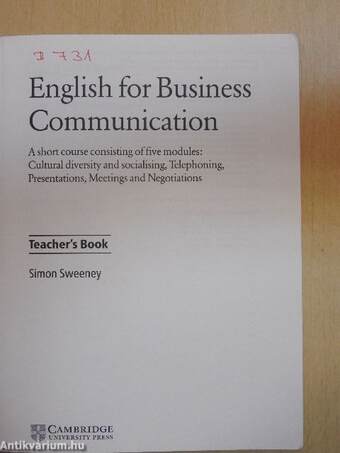 English for Business Communication - Teacher's Book