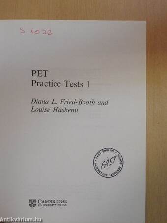 PET Practice Tests 1