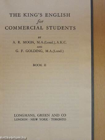 The King's English for Commercial Students II.