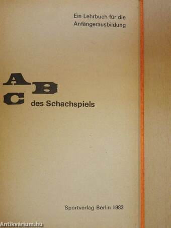 ABC des Schachspiels