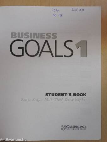 Business Goals 1 - Student's Book