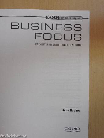 Business Focus - Pre-Intermediate - Teacher's Book