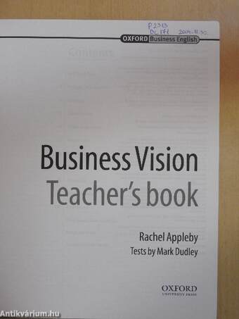 Business Vision - Teacher's Book