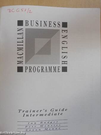 Macmillan Business English Programme - Trainer's Guide - Intermediate