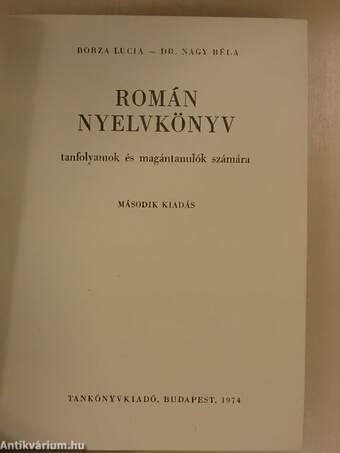 Román nyelvkönyv