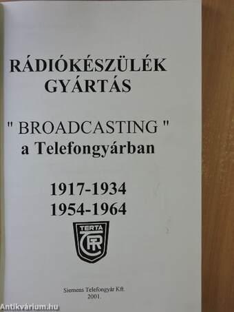 Rádiókészülék gyártás