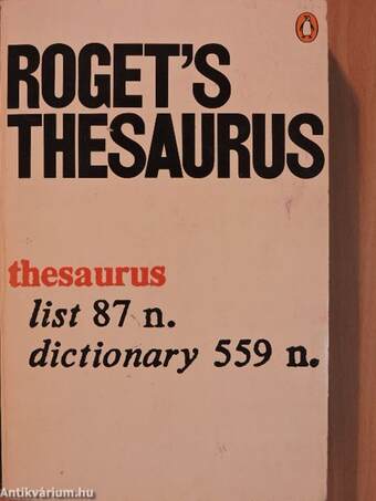 Roget's Thesaurus of English Words and Phrases