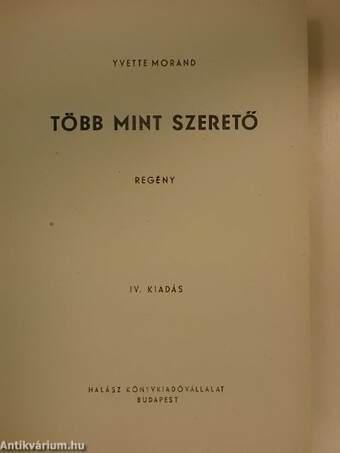 Több mint szerető