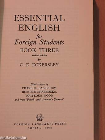 Essential English for Foreign Students Book 3.