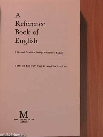 A Reference Book of English