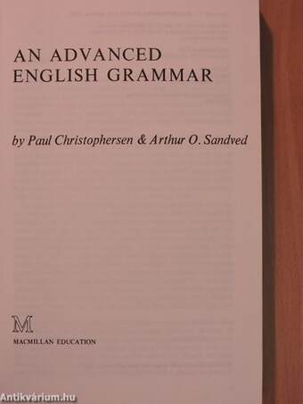 An Advanced English Grammar